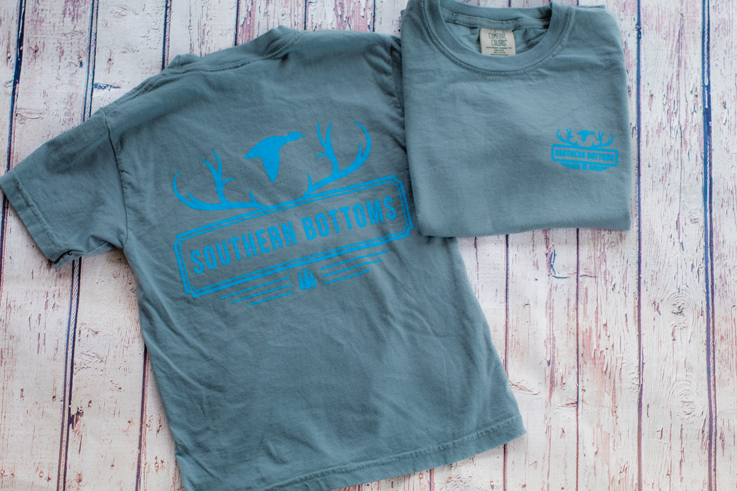 Youth Short Sleeve "Solid Cobalt Logo"